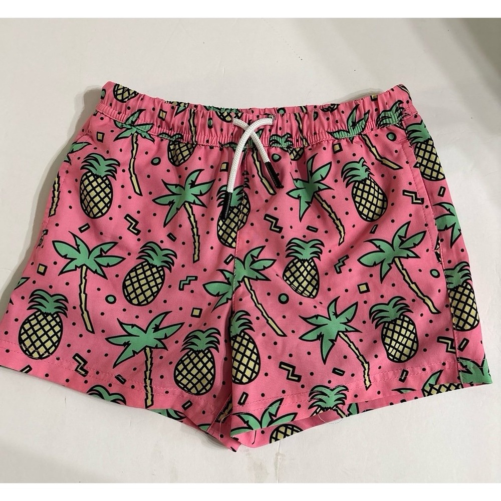 Maamgic Pink Pineapple Palm Tree Swim Trunks